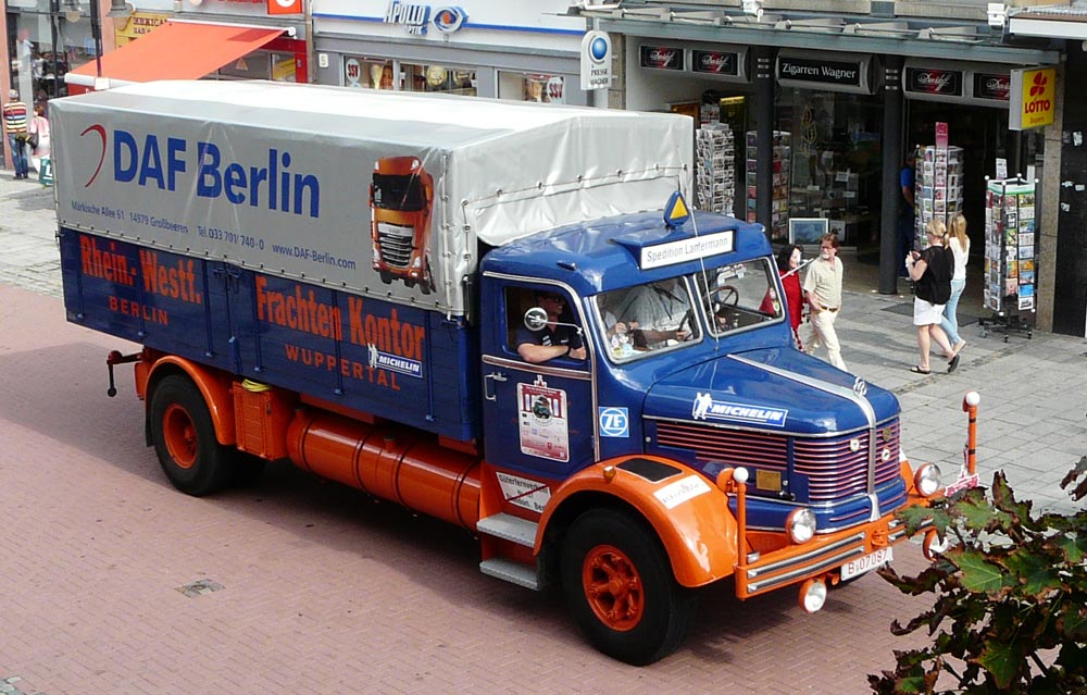 historische Deutschlandfahrt 2014, - Frechen - Prag - Berlin Büssing 5500